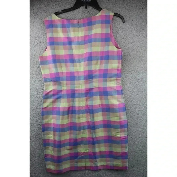 Vintage Pure & Simple "A Way of Life" 100% Silk Pastel Dress-Size 12 - Picture 7 of 7